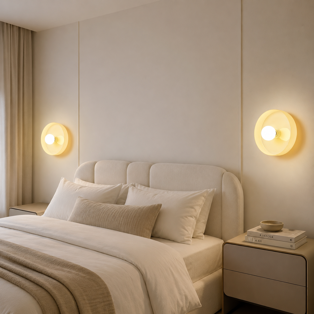 Casa Lumière Nordic Glazen Disc Wand & Plafondlamp – Design Lamp Sfeerverlichting