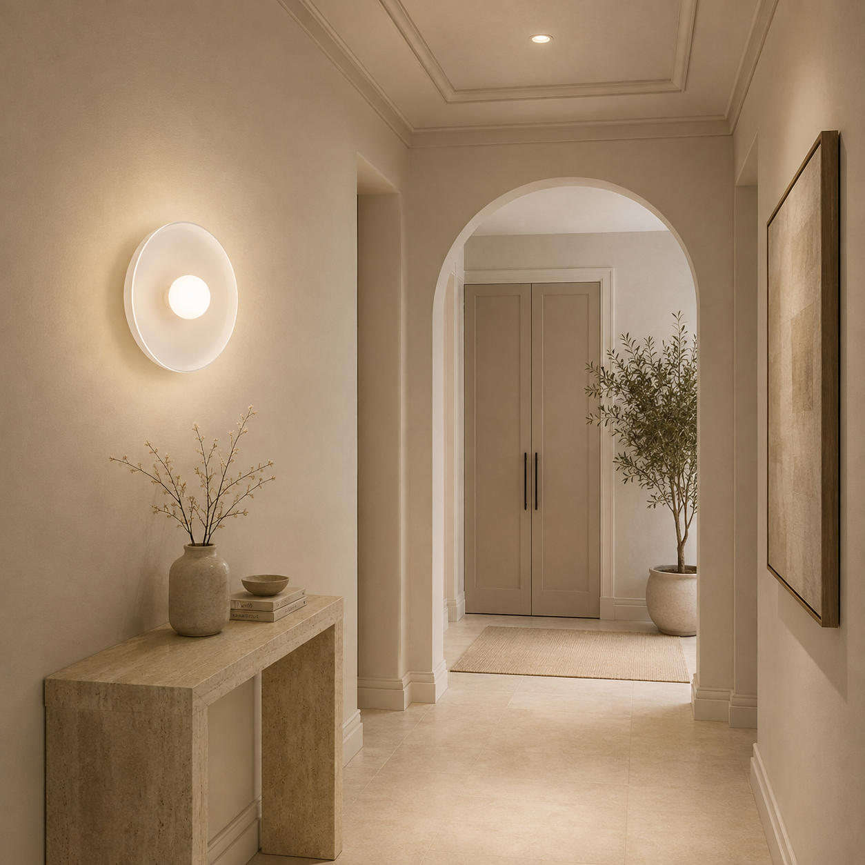 Casa Lumière Nordic Glazen Disc Wand & Plafondlamp – Design Lamp Sfeerverlichting
