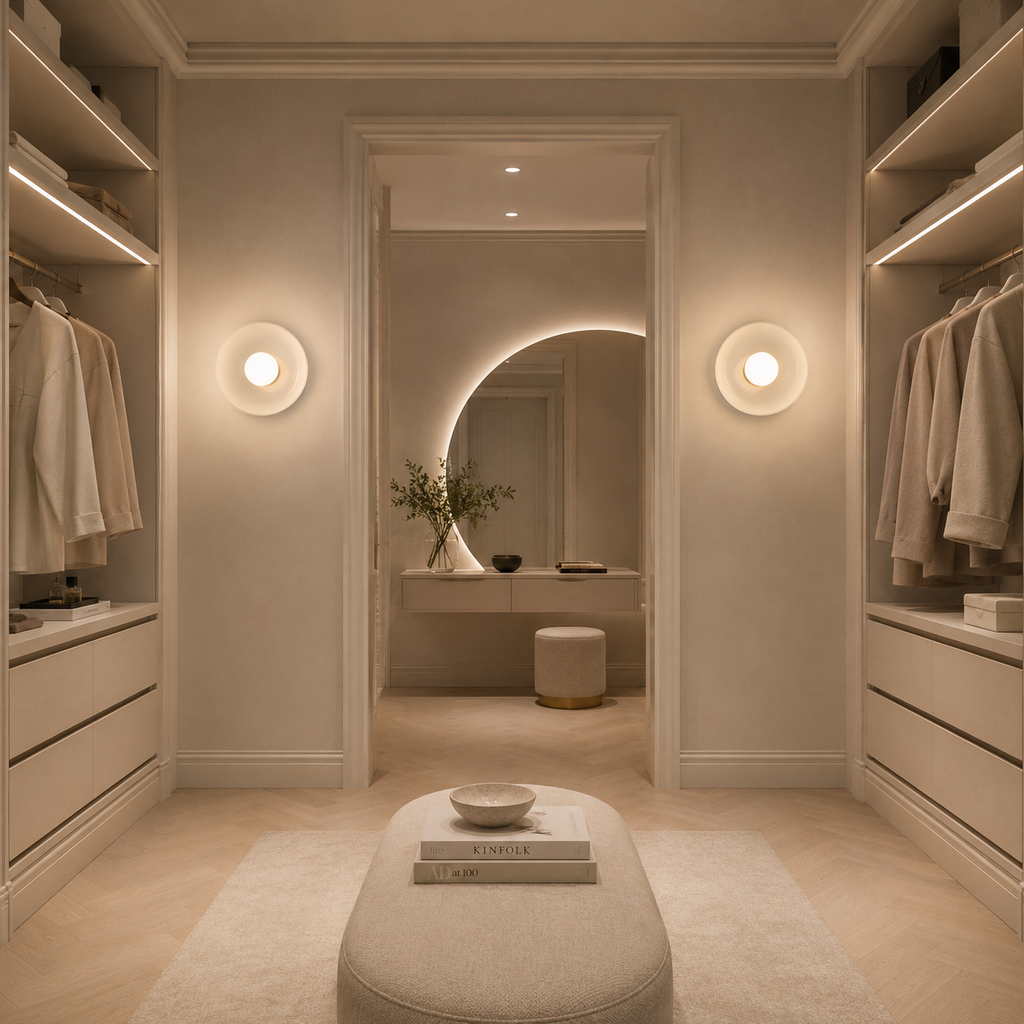 Casa Lumière Nordic Glazen Disc Wand & Plafondlamp – Design Lamp Sfeerverlichting