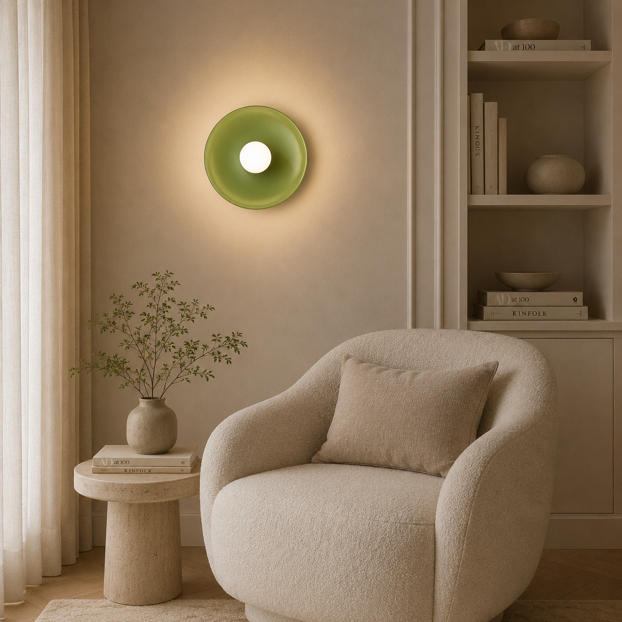 Casa Lumière Nordic Glazen Disc Wand & Plafondlamp – Design Lamp Sfeerverlichting