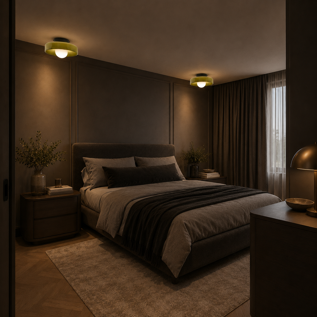 Casa Lumière Nordic Glazen Disc Wand & Plafondlamp – Design Lamp Sfeerverlichting
