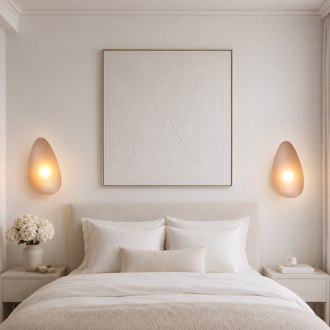 Casa Lumière Organische Design Wandlamp - Glas Cobblestone Vorm