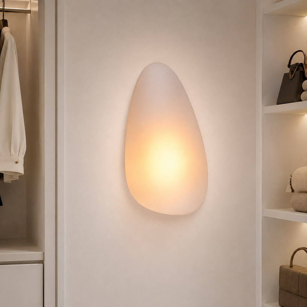Casa Lumière Organische Design Wandlamp - Glas Cobblestone Vorm