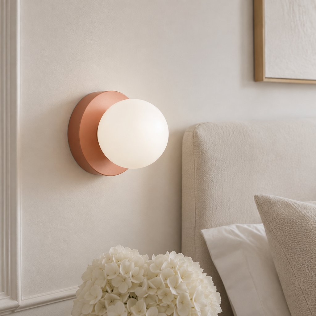 Casa Lumière Nordic Minimalistische LED Wandlamp - Ronde Vorm met Glazen Bol Design Lamp