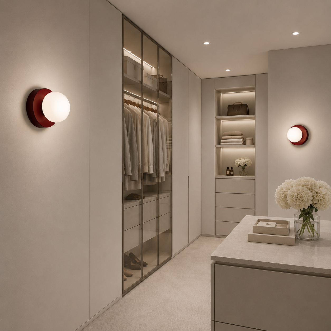 Casa Lumière Nordic Minimalistische LED Wandlamp - Ronde Vorm met Glazen Bol Design Lamp