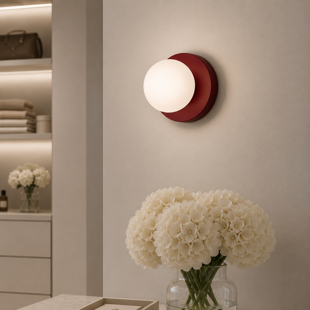 Casa Lumière Nordic Minimalistische LED Wandlamp - Ronde Vorm met Glazen Bol Design Lamp