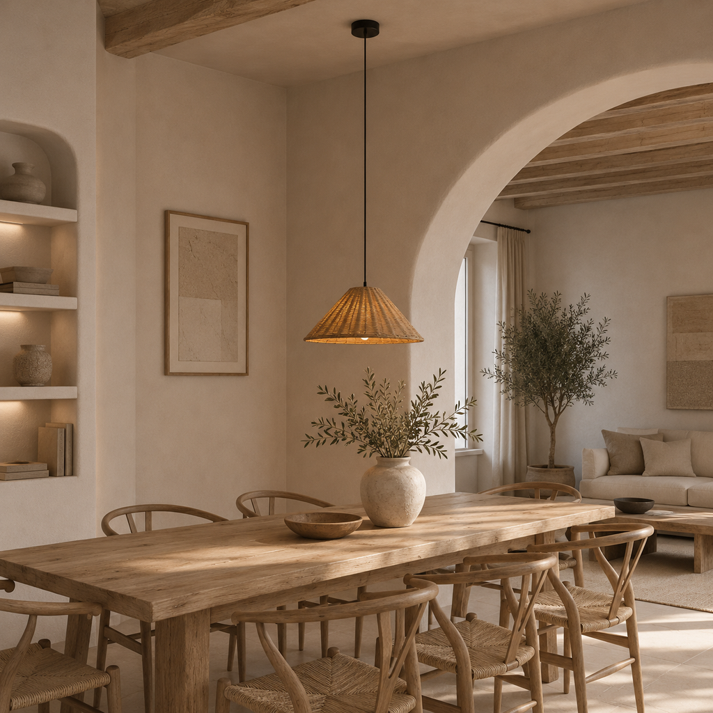 Casa Lumière Japandi Rattan Hanglamp - Design Lamp Sfeerverlichting