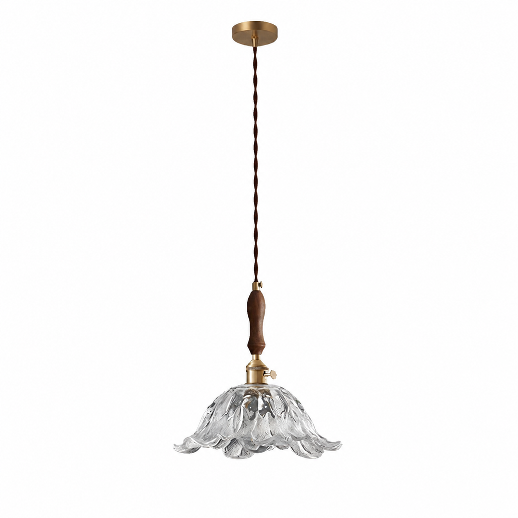 Casa Lumière Retro Franse Glazen Hanglamp - Klassieke Sfeerverlichting Design Lamp
