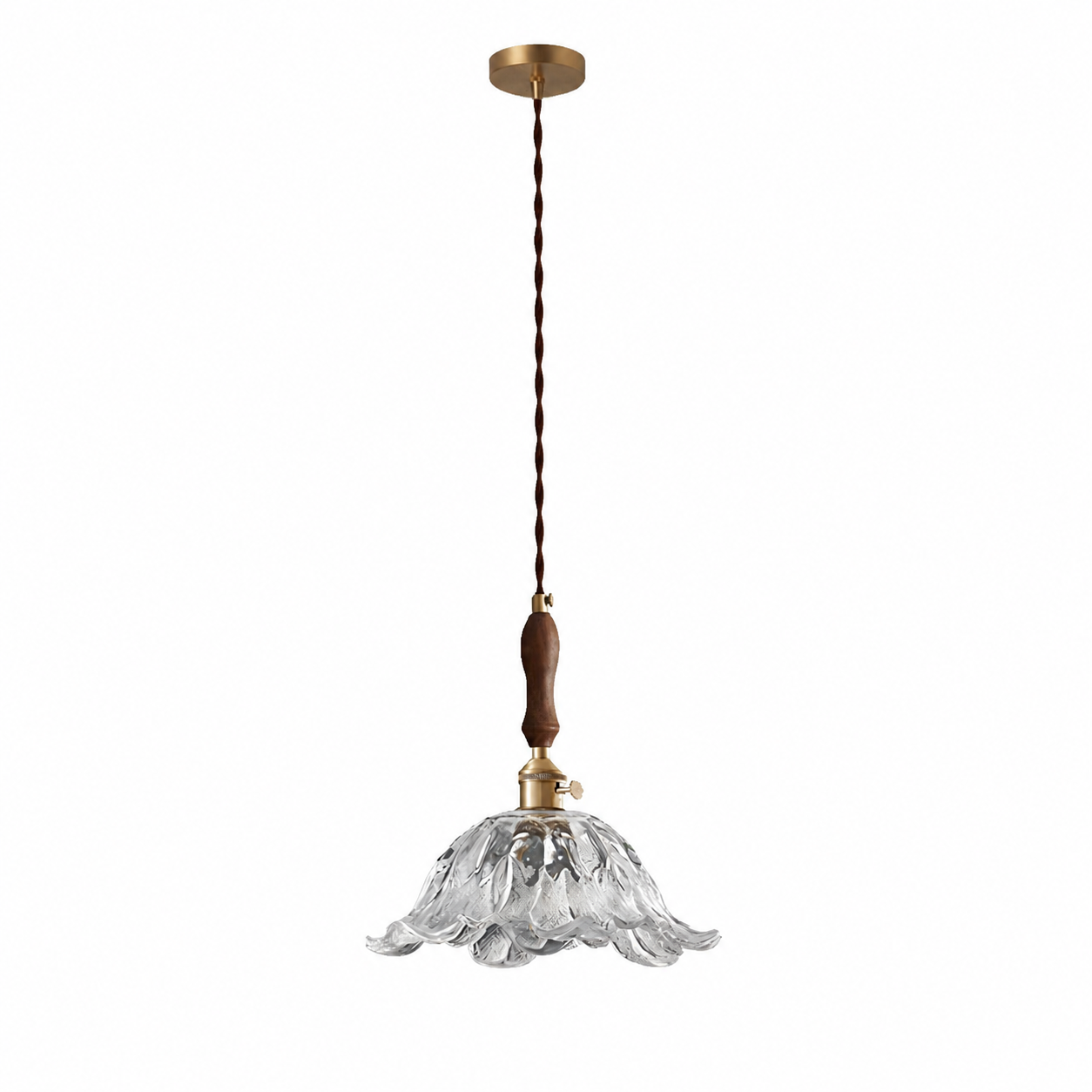 Casa Lumière Retro Franse Glazen Hanglamp - Klassieke Sfeerverlichting Design Lamp