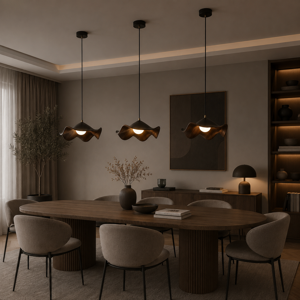Casa Lumière Lotus Design Hanglamp - Resin Sfeerverlichting Organische Vorm