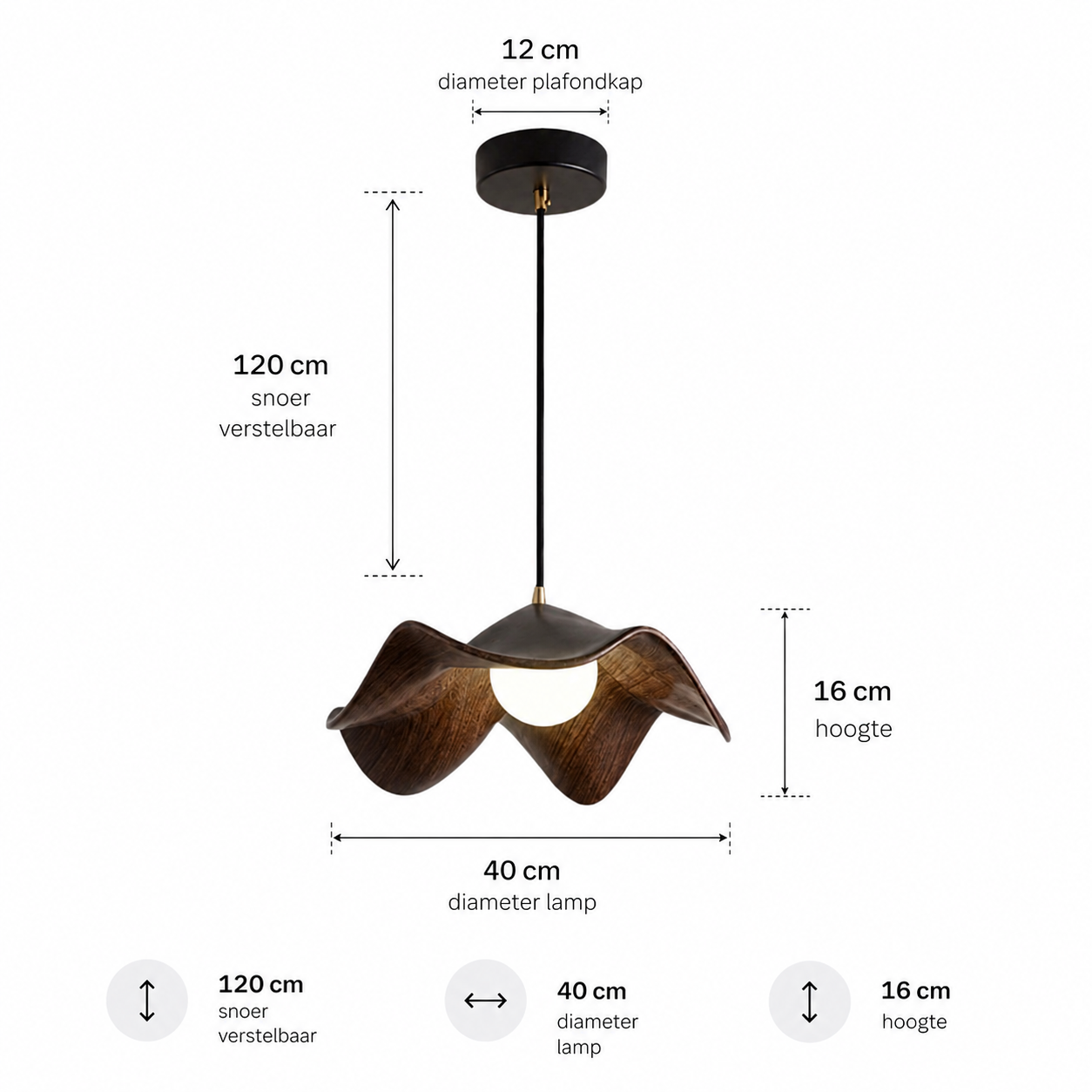 Casa Lumière Lotus Design Hanglamp - Resin Sfeerverlichting Organische Vorm