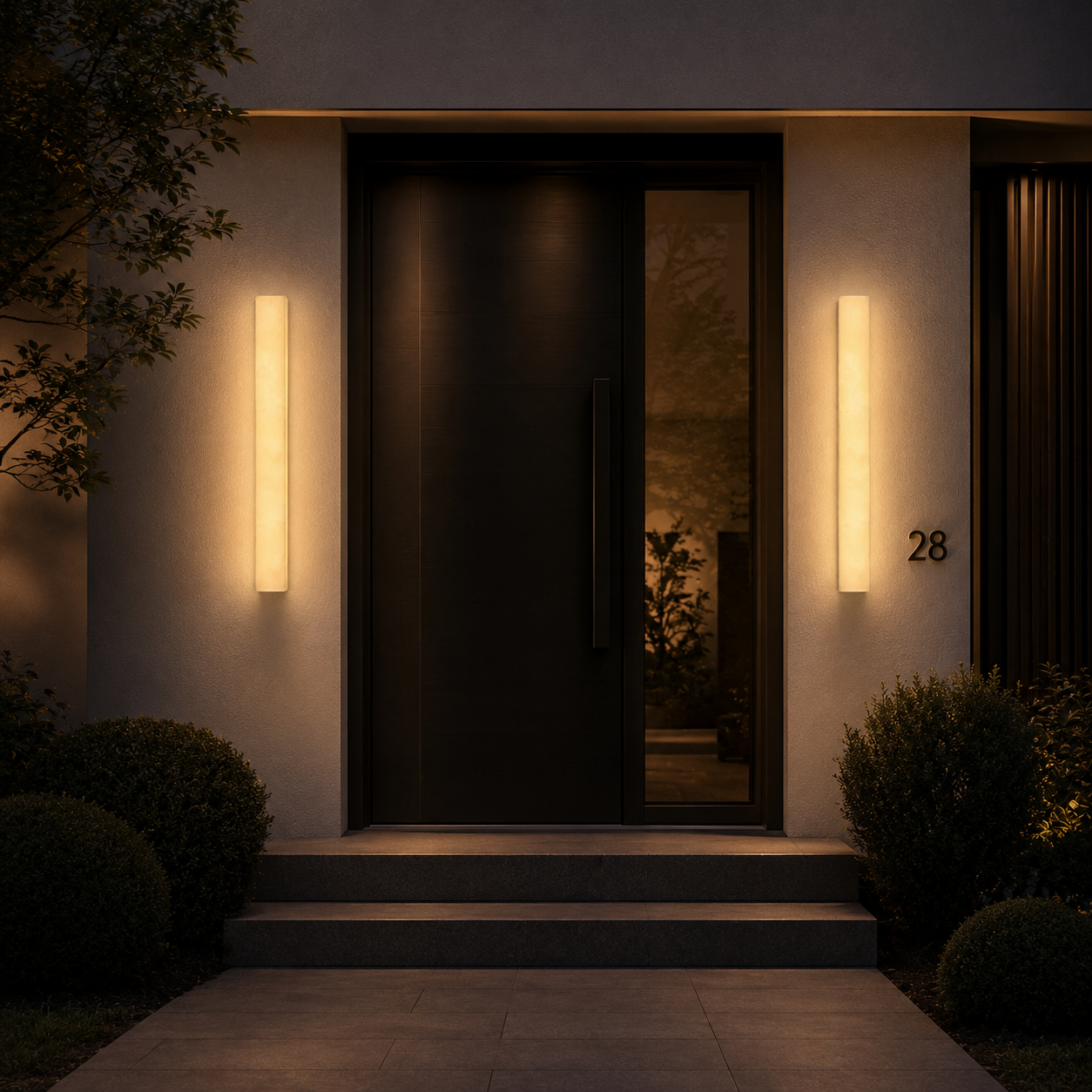 Casa Lumière Moderne Alabaster Buiten Wandlamp - Design Buitenverlichting