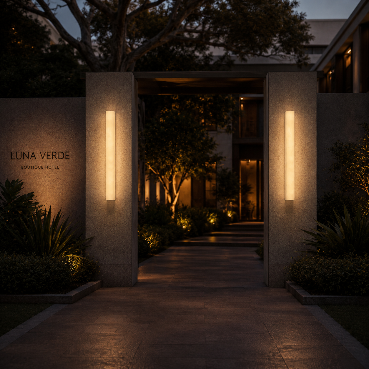 Casa Lumière Moderne Alabaster Buiten Wandlamp - Design Buitenverlichting