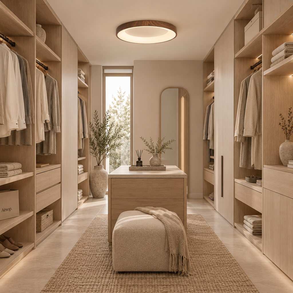 Casa Lumière Houten Plafondlamp - Natuurlijke Design Lamp Warme Sfeerverlichting