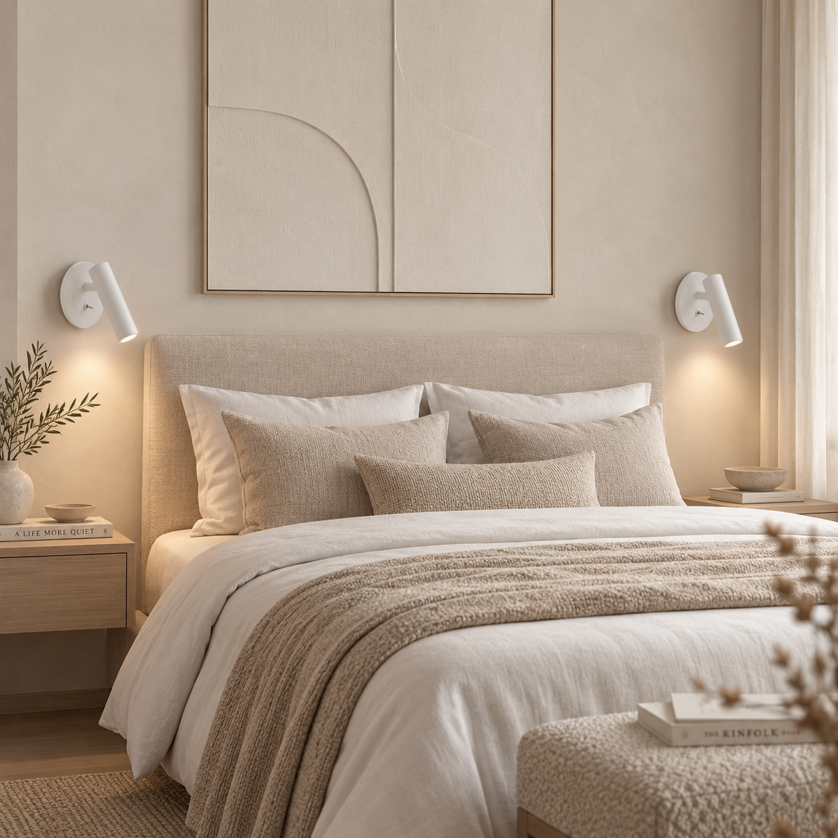 Casa Lumière Verstelbare Leeslamp - Minimalistische Design Wandlamp Warme Sfeerverlichting