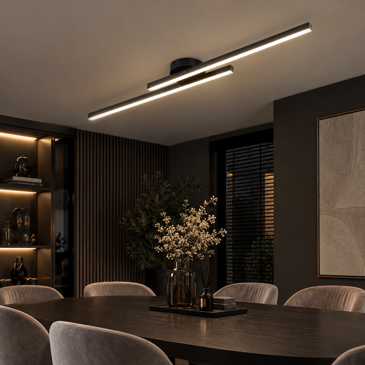 Casa Lumière Longstrip Plafondlamp - Moderne LED Design Lamp Warme Sfeerverlichting