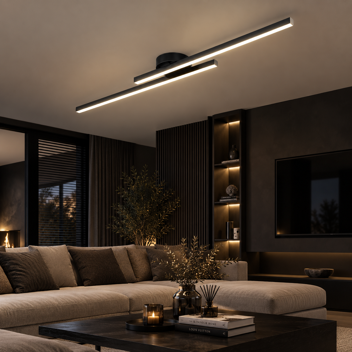 Casa Lumière Longstrip Plafondlamp - Moderne LED Design Lamp Warme Sfeerverlichting