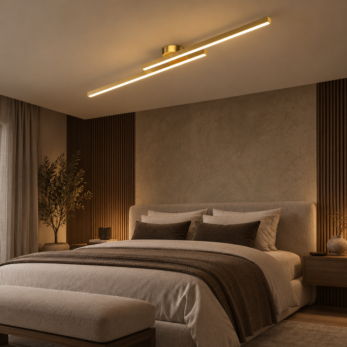 Casa Lumière Longstrip Plafondlamp - Moderne LED Design Lamp Warme Sfeerverlichting
