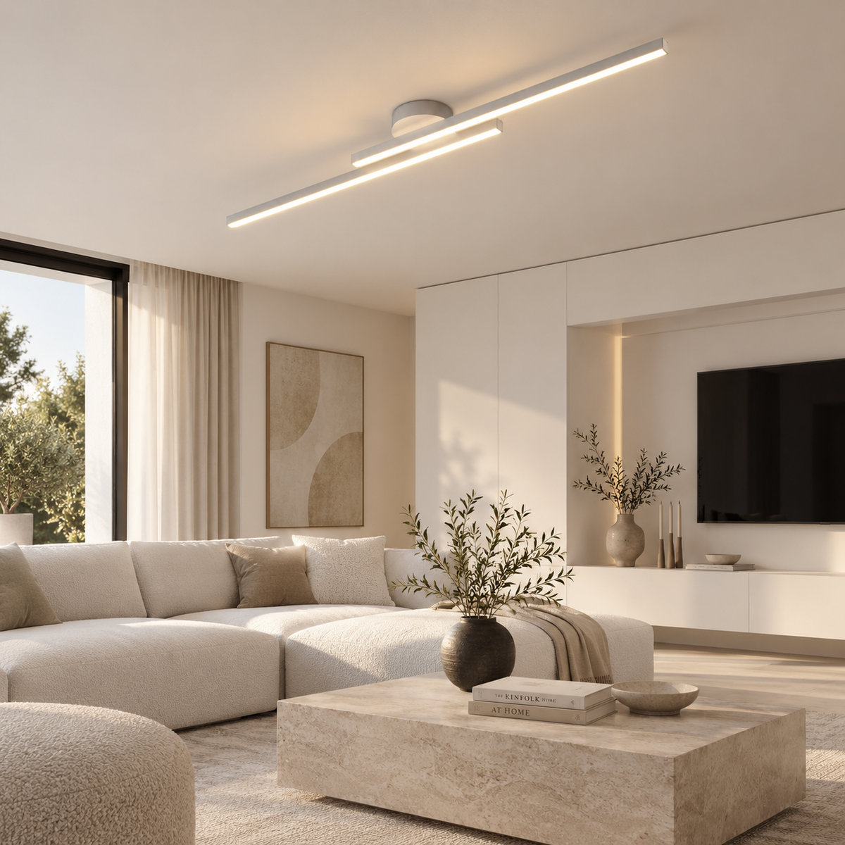 Casa Lumière Longstrip Plafondlamp - Moderne LED Design Lamp Warme Sfeerverlichting