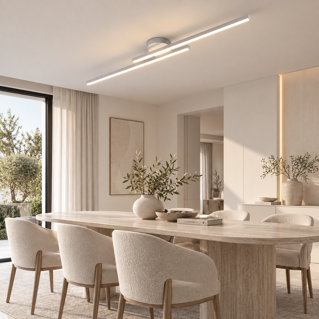Casa Lumière Longstrip Plafondlamp - Moderne LED Design Lamp Warme Sfeerverlichting