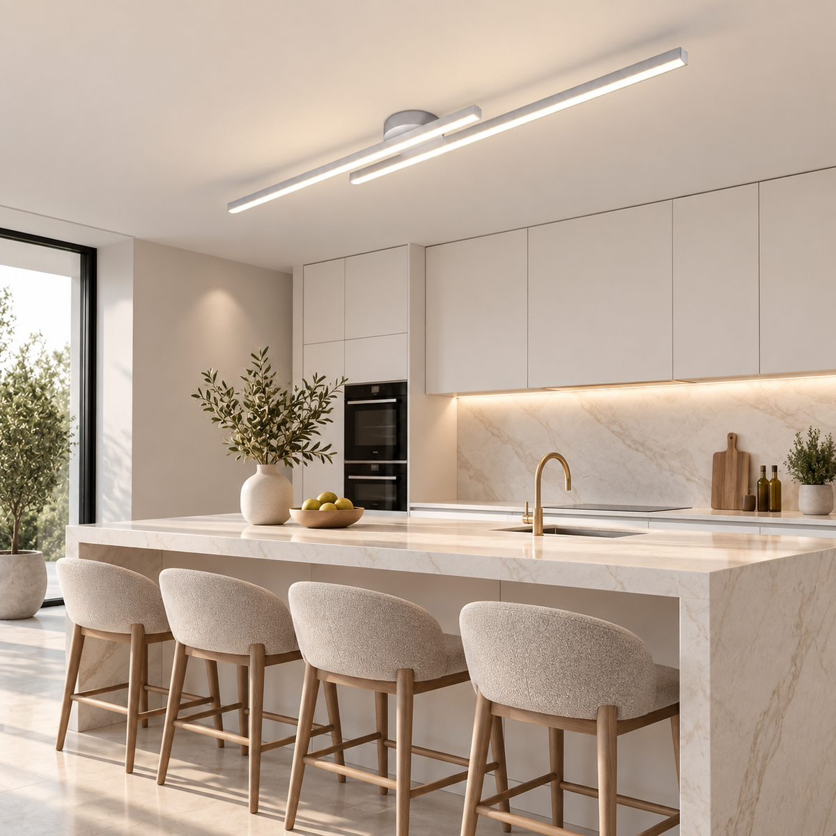 Casa Lumière Longstrip Plafondlamp - Moderne LED Design Lamp Warme Sfeerverlichting