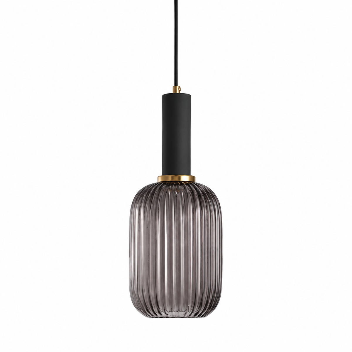 Casa Lumière Nordic Retro Glazen Hanglamp - Geribbeld Glas Design Lamp Sfeerverlichting