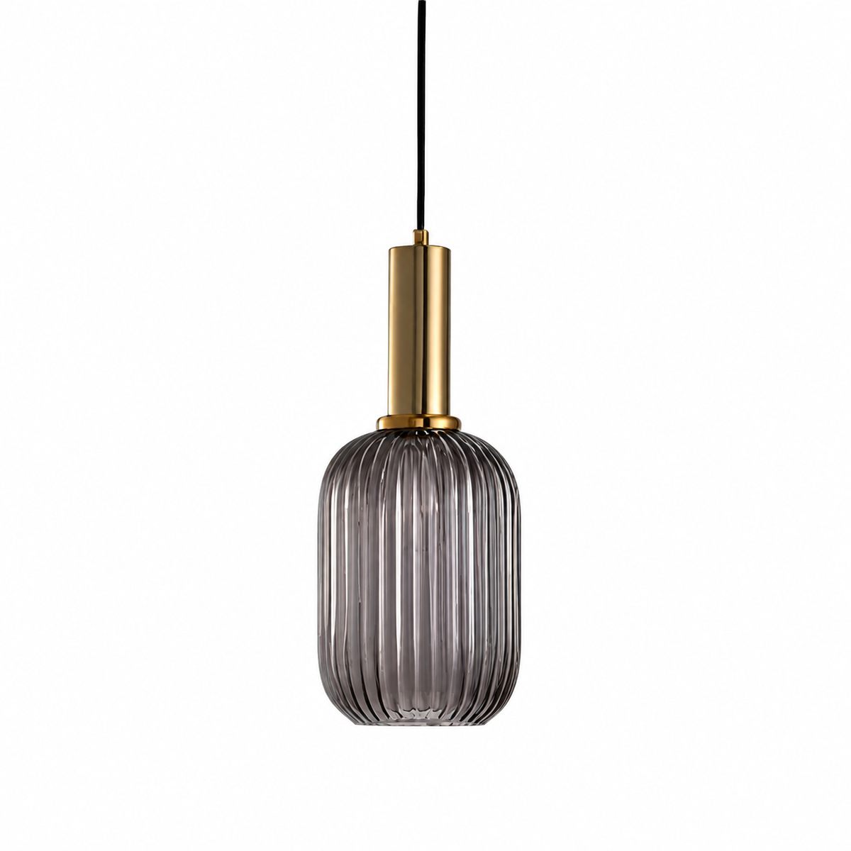 Casa Lumière Nordic Retro Glazen Hanglamp - Geribbeld Glas Design Lamp Sfeerverlichting