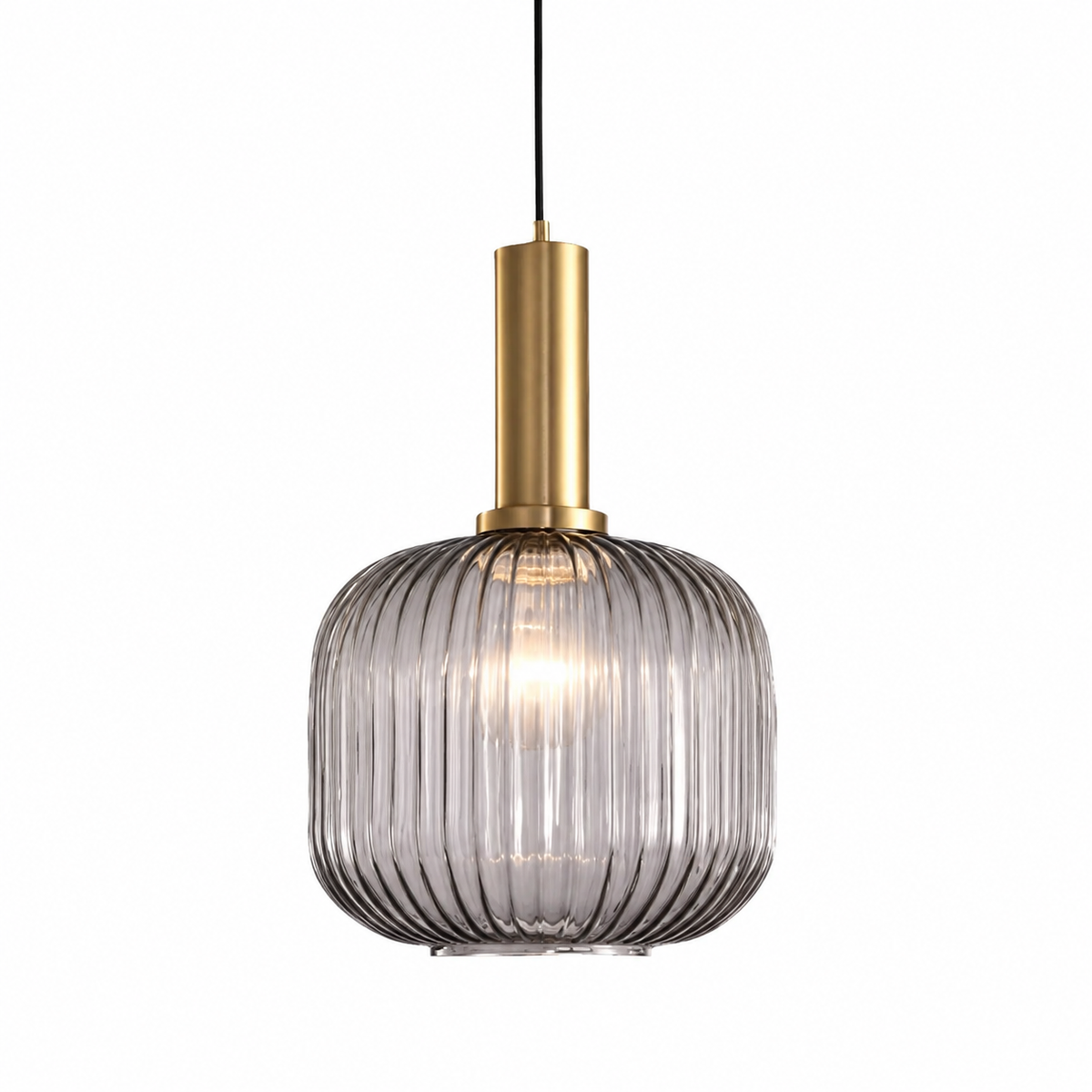 Casa Lumière Nordic Retro Glazen Hanglamp - Geribbeld Glas Design Lamp Sfeerverlichting