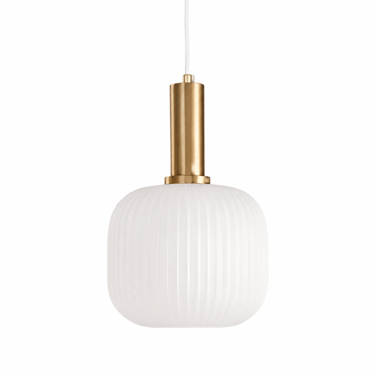 Casa Lumière Nordic Retro Glazen Hanglamp - Geribbeld Glas Design Lamp Sfeerverlichting