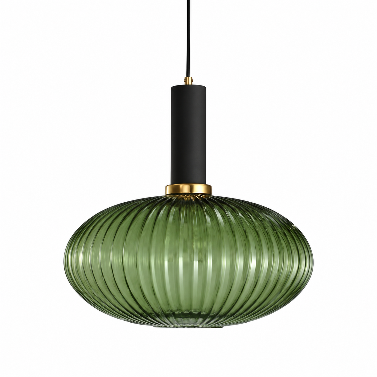 Casa Lumière Nordic Retro Glazen Hanglamp - Geribbeld Glas Design Lamp Sfeerverlichting