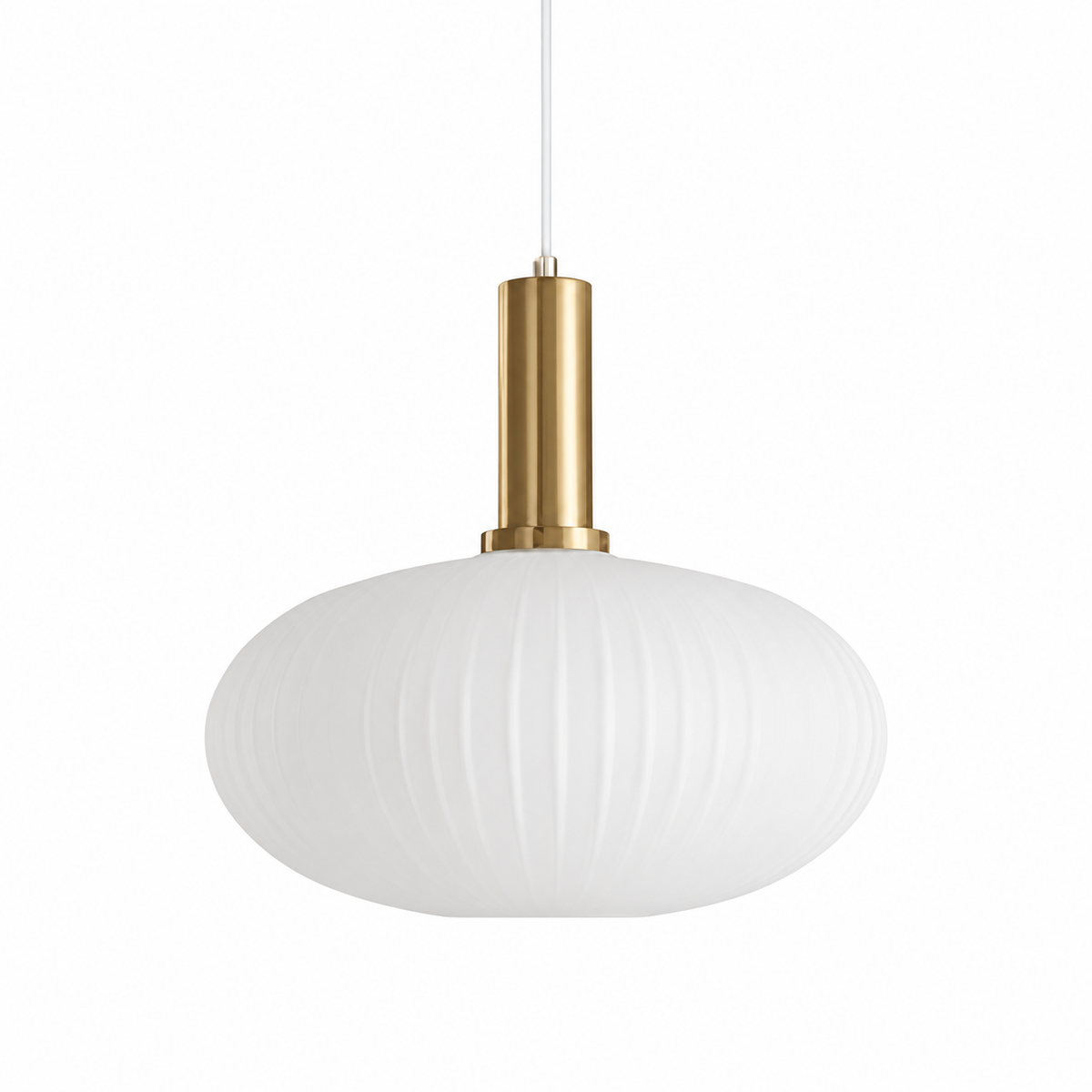 Casa Lumière Nordic Retro Glazen Hanglamp - Geribbeld Glas Design Lamp Sfeerverlichting