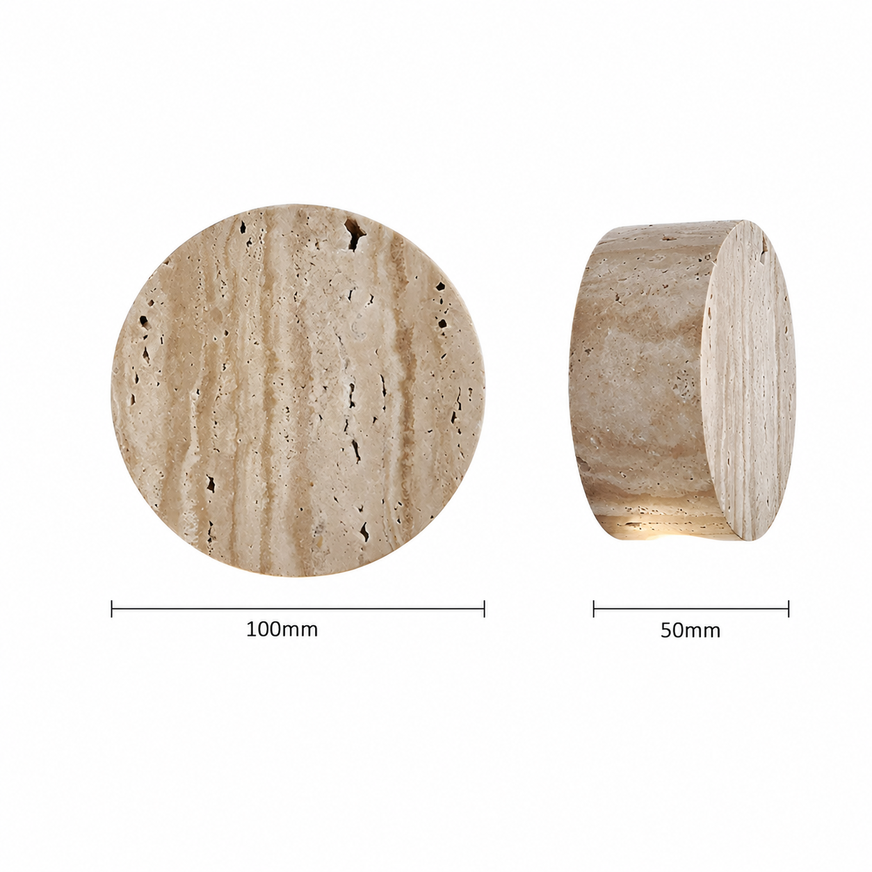 Casa Lumière Japanse Wabi-Sabi Travertine Wandlamp - Natuursteen, Warm Licht & Minimalistisch Design