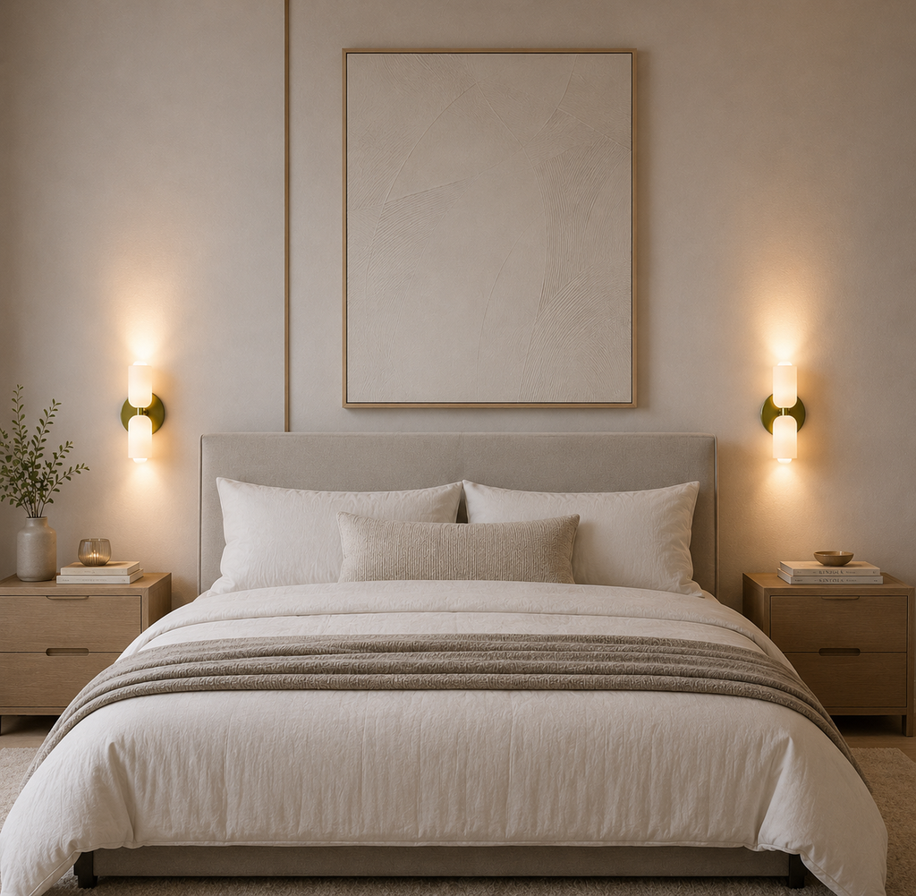 Casa Lumière Minimalistische Design Wandlamp - Acryl Diffuser, Metalen Basis & Goudafwerking