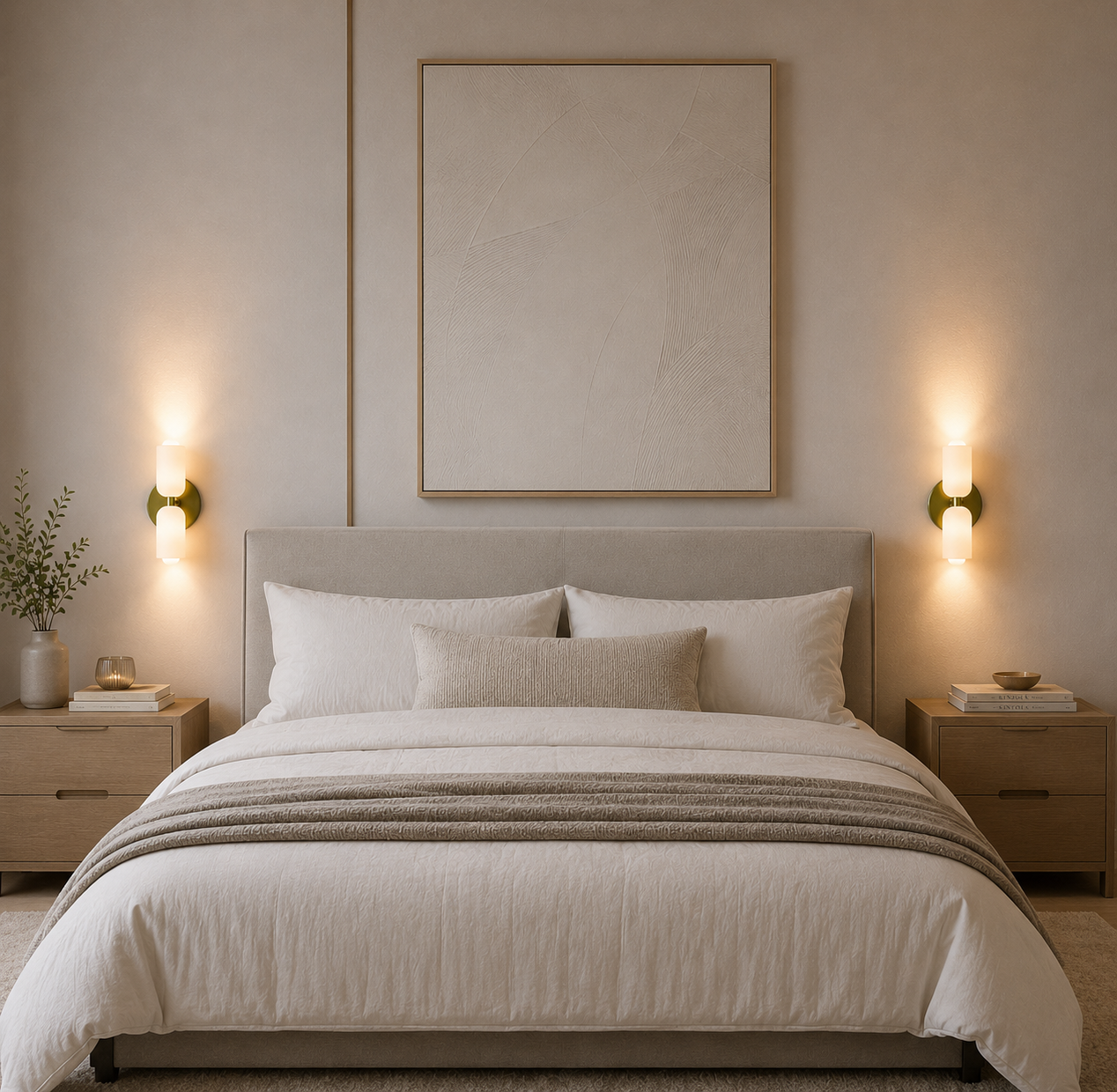 Casa Lumière Minimalistische Design Wandlamp - Acryl Diffuser, Metalen Basis & Goudafwerking