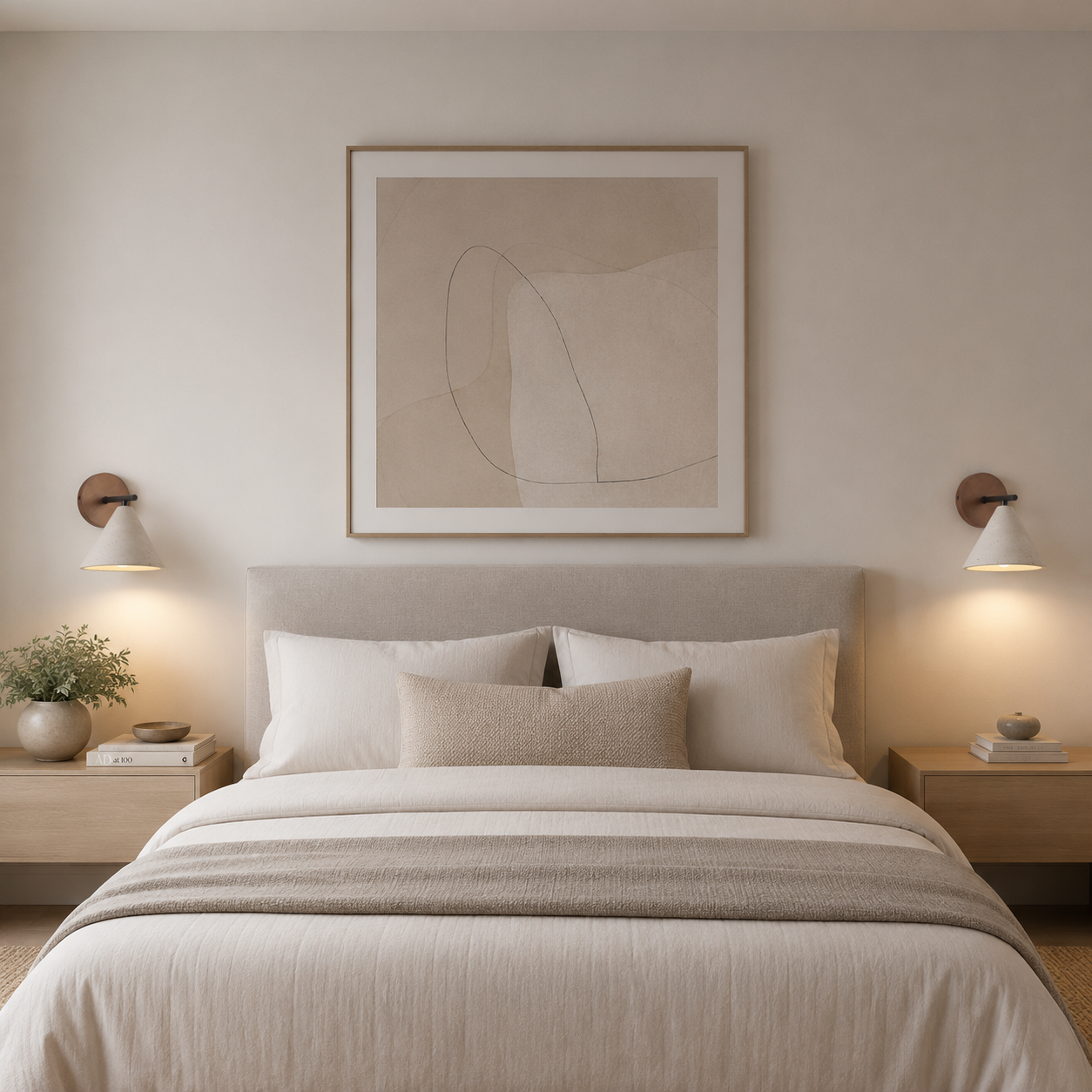 Casa Lumière Travertine Wandlamp Kegelvorm - Natuurlijk Steen & Warm LED Licht