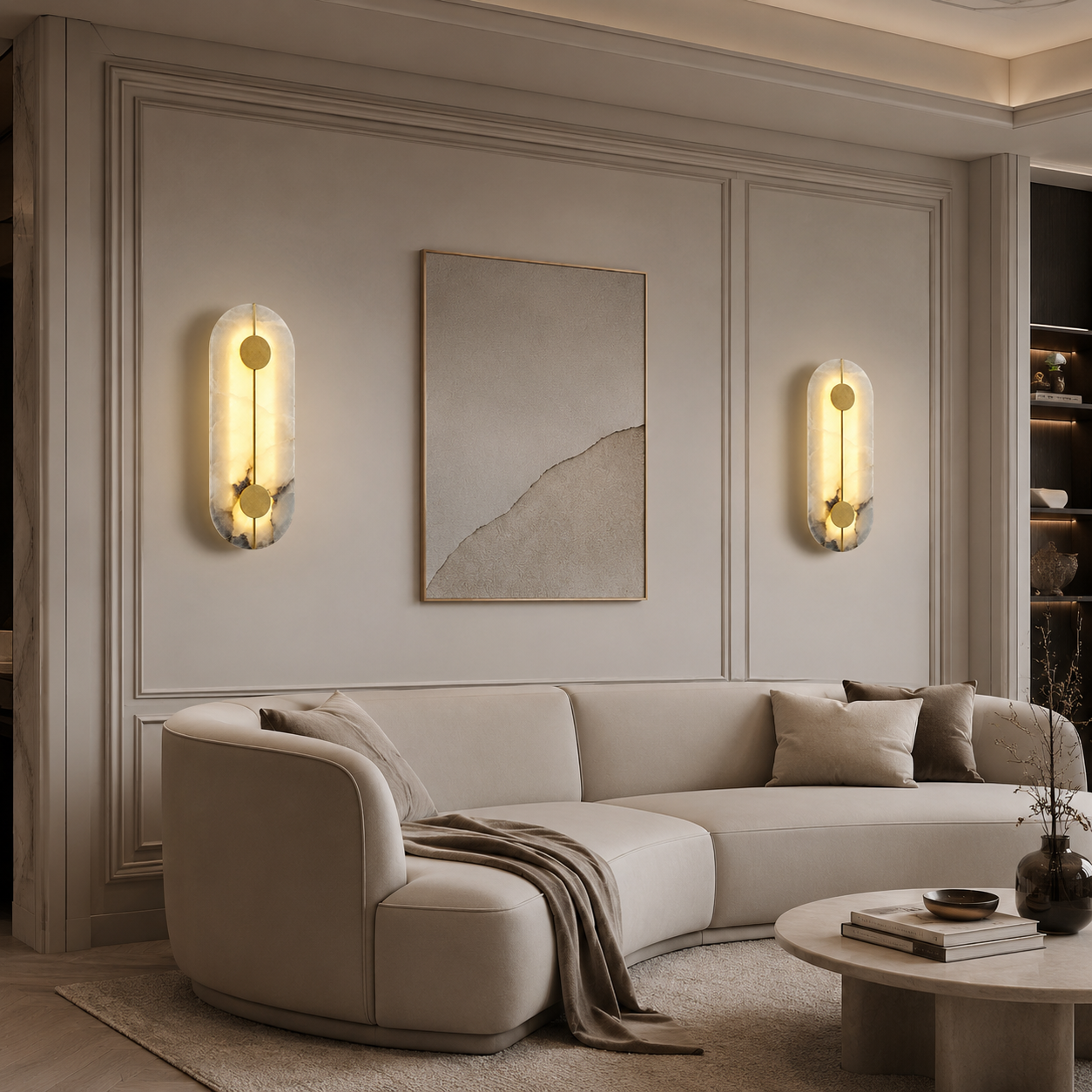 Casa Lumière Marmeren Nordic Wandlamp - Zacht Warm Accentlicht