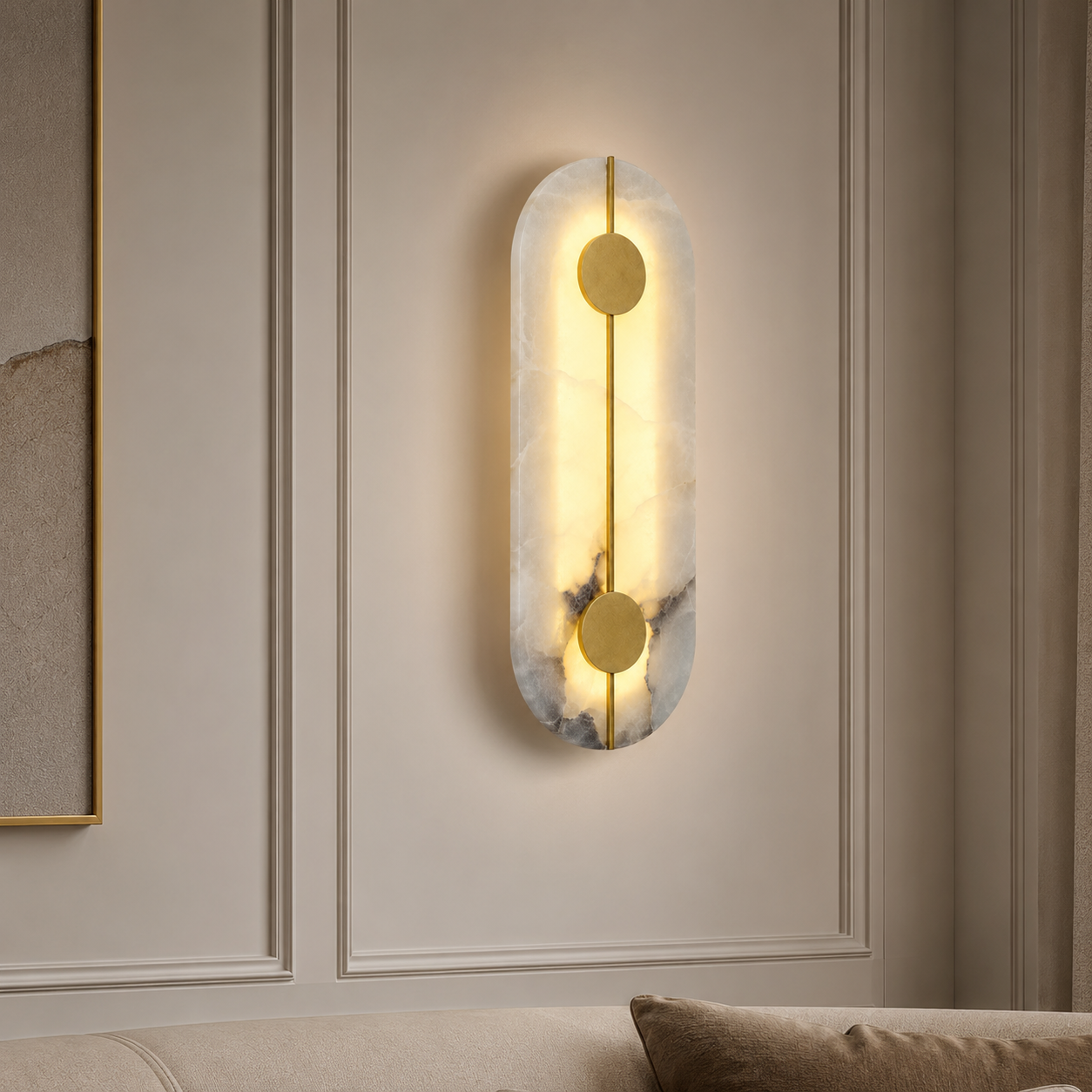 Casa Lumière Marmeren Nordic Wandlamp - Zacht Warm Accentlicht