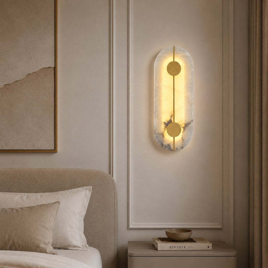 Casa Lumière Marmeren Nordic Wandlamp - Zacht Warm Accentlicht