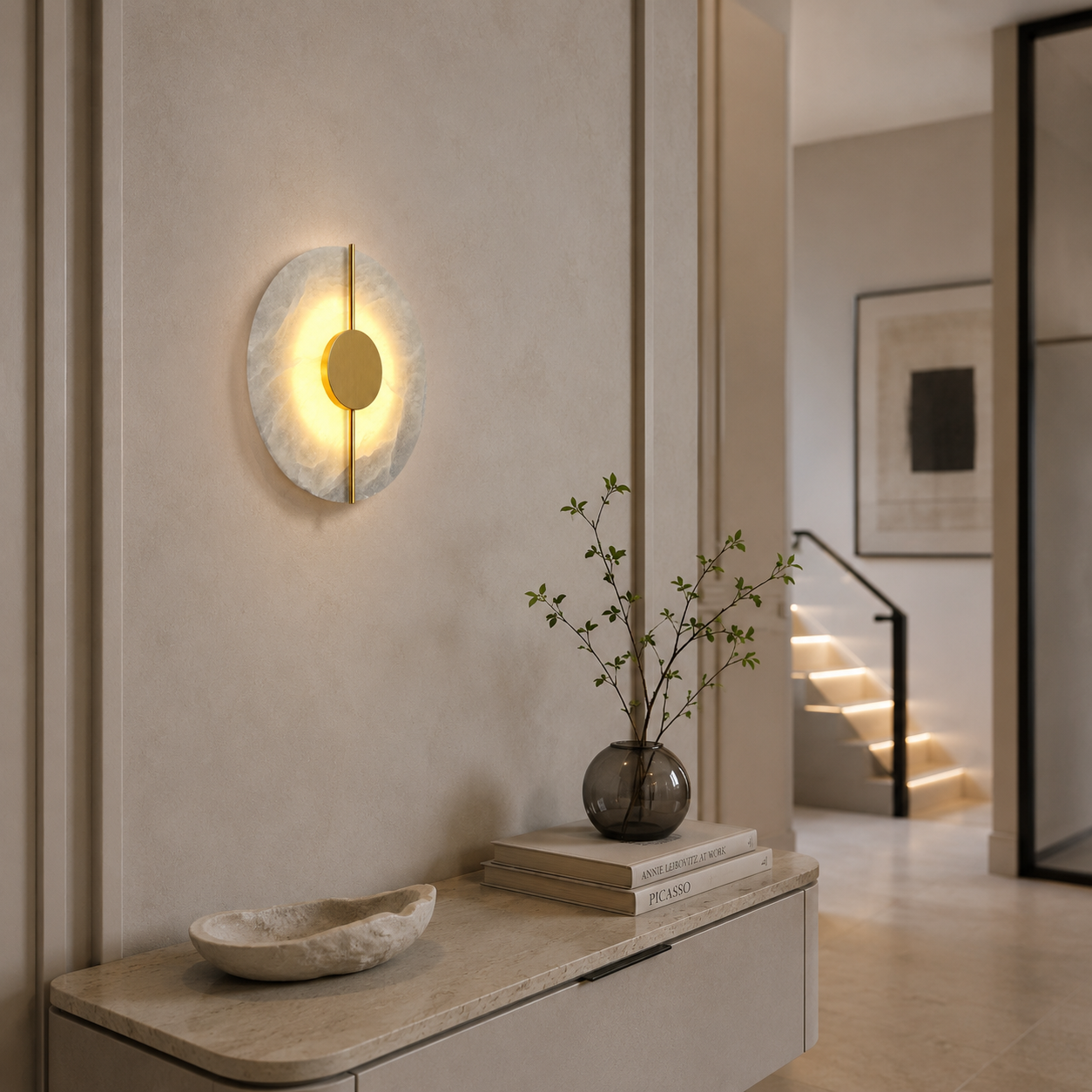 Casa Lumière Marmeren Nordic Wandlamp - Zacht Warm Accentlicht