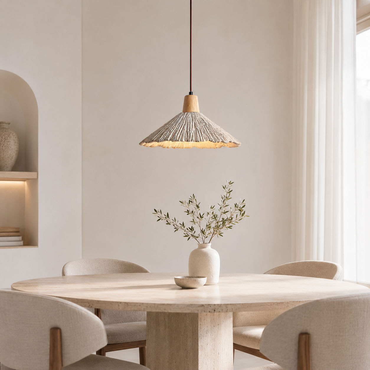 Casa Lumière Wabi-Sabi Hanglamp - Design Lamp Textuur met Zacht Licht