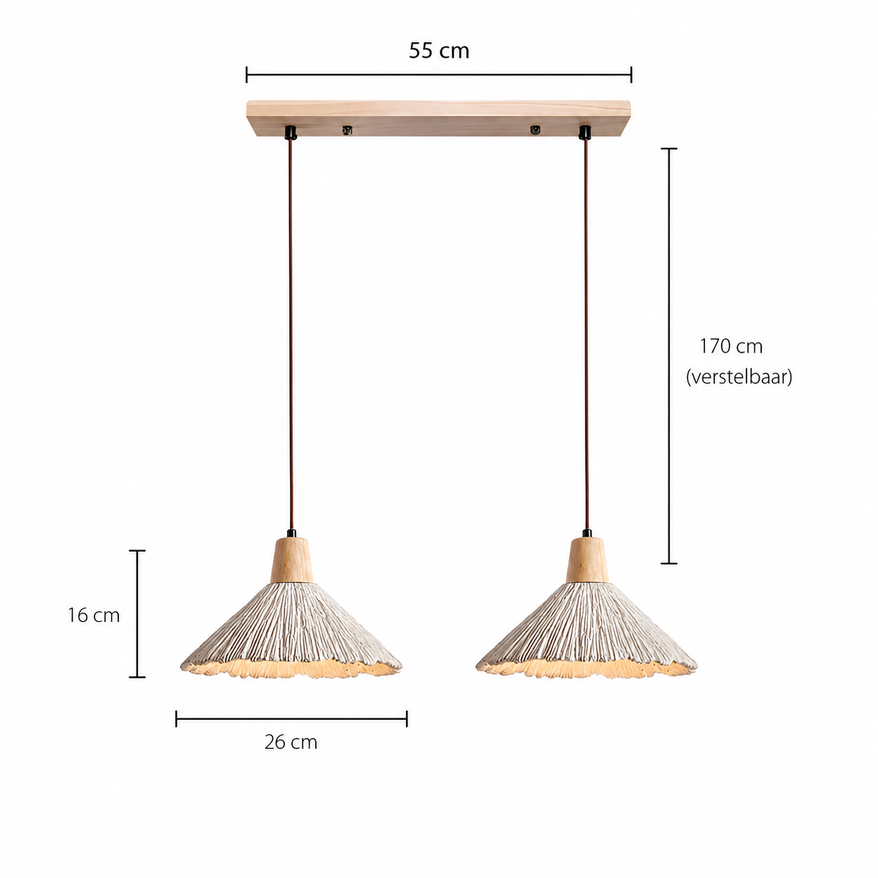 Casa Lumière Wabi-Sabi Hanglamp - Design Lamp Textuur met Zacht Licht