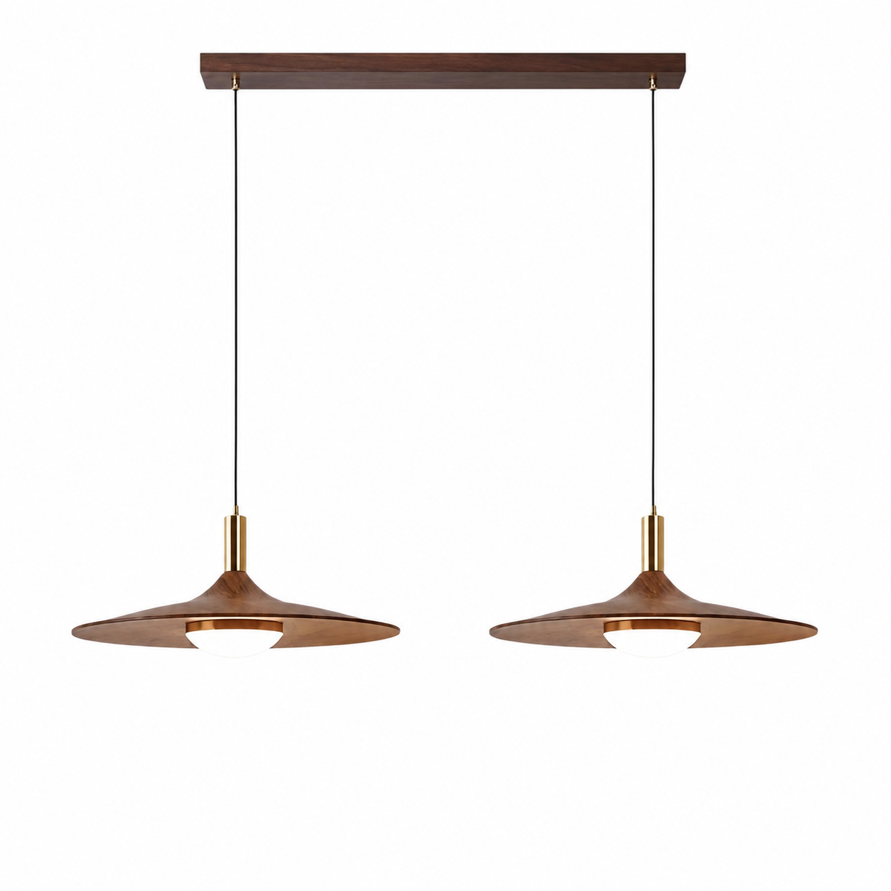 Casa Lumière Nordic Hanglamp met Walnoot Design - Design Lamp Sfeerverlichting Woonkamer, Eetkamer & Slaapkamer