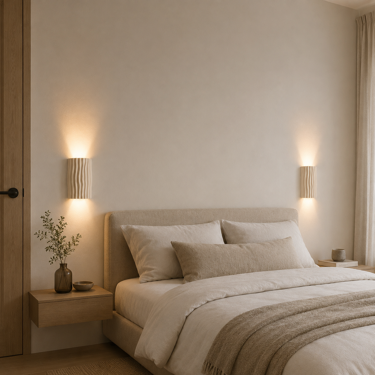 Casa Lumière Japandi Resin Wandlamp - Organische Lijnen Design Lamp Sfeerverlichting