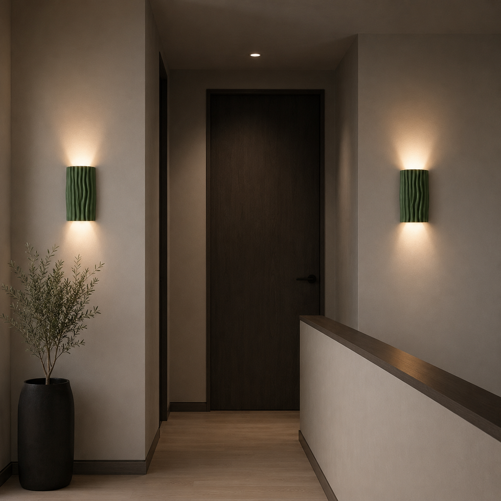 Casa Lumière Japandi Resin Wandlamp - Organische Lijnen Design Lamp Sfeerverlichting