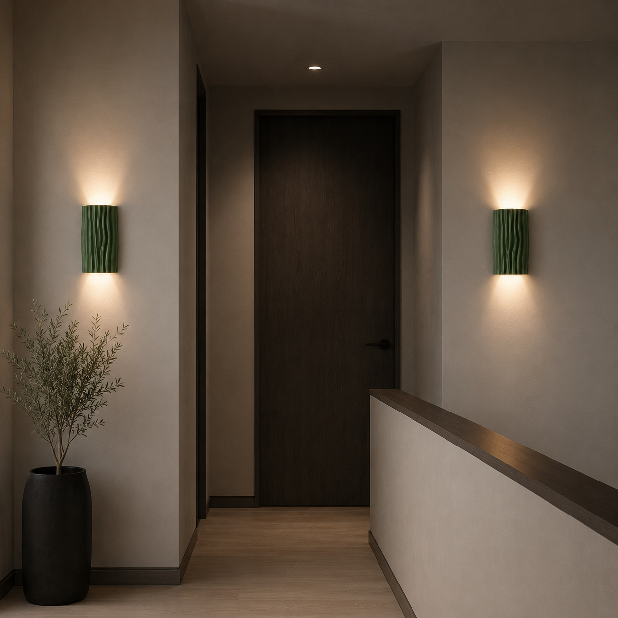 Casa Lumière Japandi Resin Wandlamp - Organische Lijnen Design Lamp Sfeerverlichting