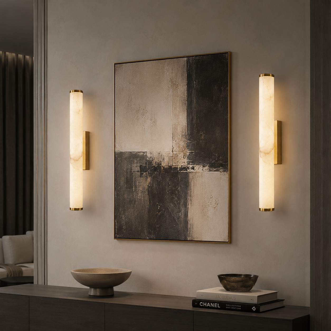 Casa Lumière Alabaster Wandlamp - Moderne Design Lamp & Warme Sfeerverlichting