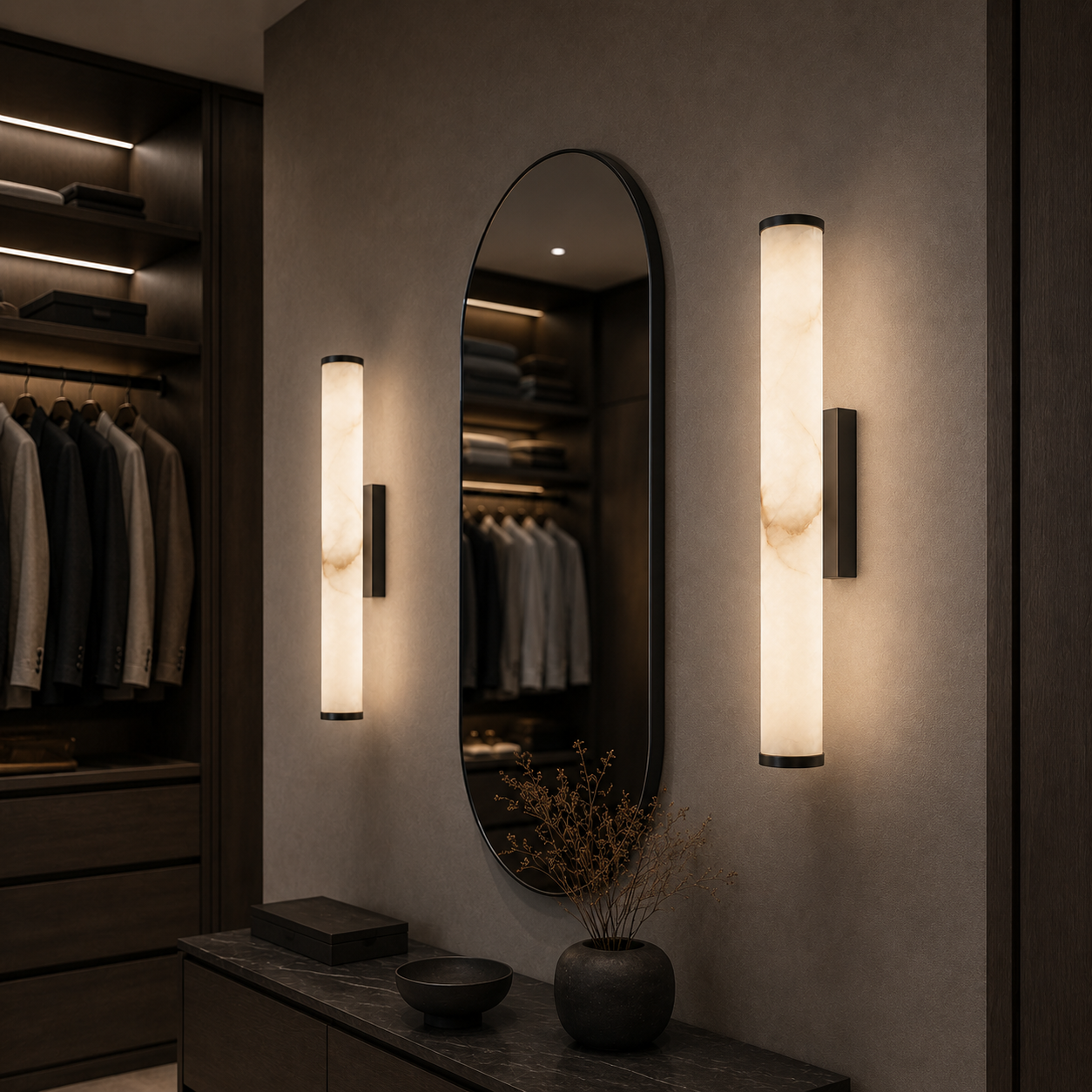 Casa Lumière Alabaster Wandlamp - Moderne Design Lamp & Warme Sfeerverlichting