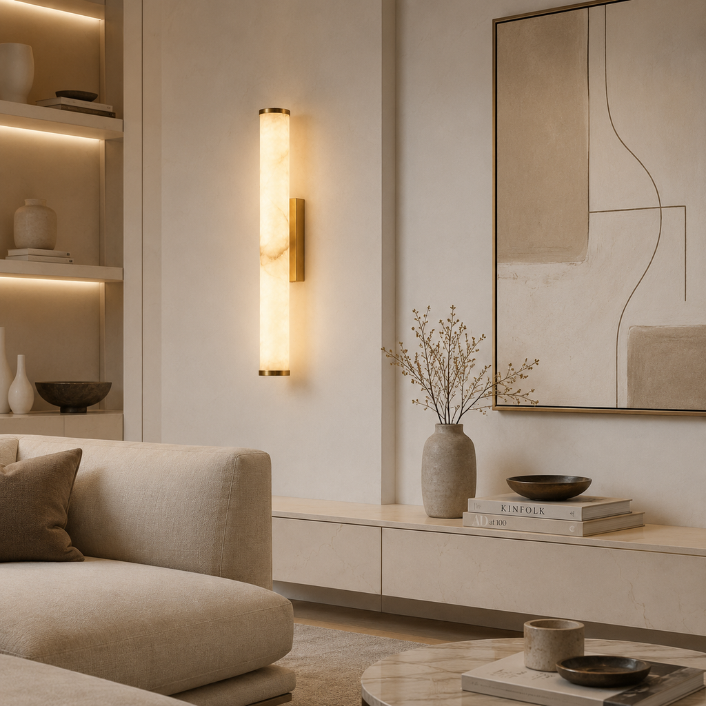 Casa Lumière Alabaster Wandlamp - Moderne Design Lamp & Warme Sfeerverlichting