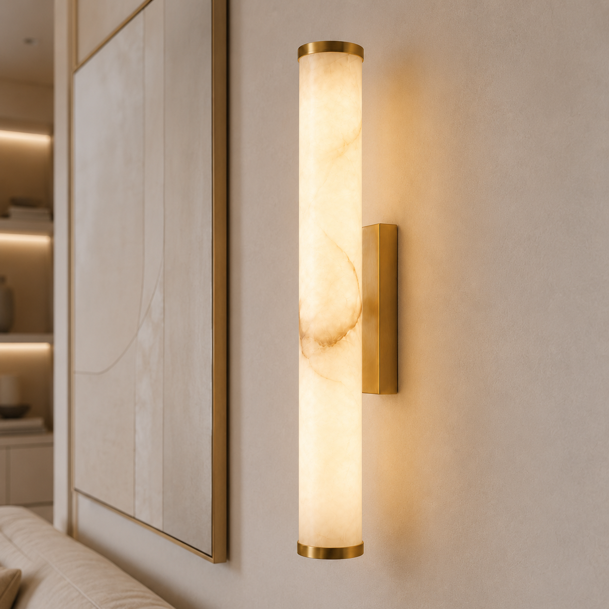 Casa Lumière Alabaster Wandlamp - Moderne Design Lamp & Warme Sfeerverlichting