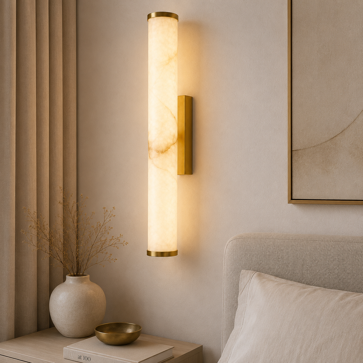 Casa Lumière Alabaster Wandlamp - Moderne Design Lamp & Warme Sfeerverlichting